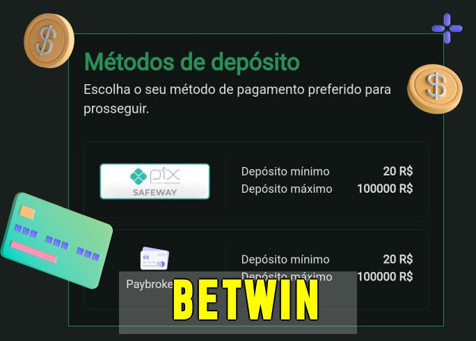 O cassino betwinbet oferece uma grande variedade de métodos de pagamento